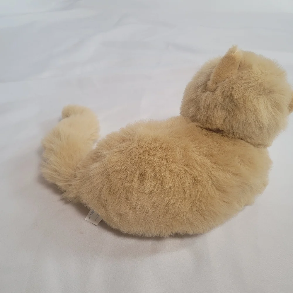 TB Trading Co Tan Plush Cat Kitten Laying 12